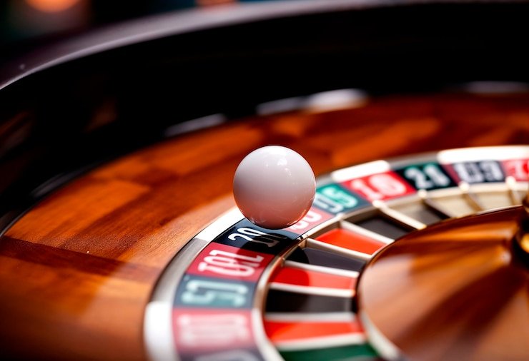 Live dealer table at quizz with professional studio setup