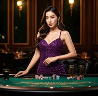 Roulette wheel and betting layout at quizz live casino